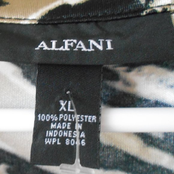 New ALFANI Multi-Color Sleeveless Top Blouse Sz XL - Picture 4 of 4